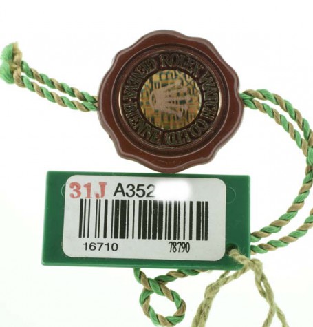 Rolex GMT 2 hang tags