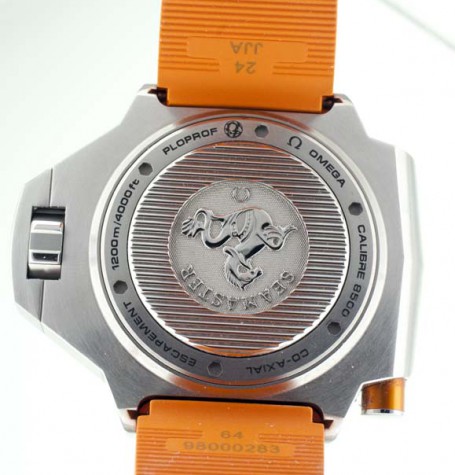 Omega Seamaster Ploprof case logo