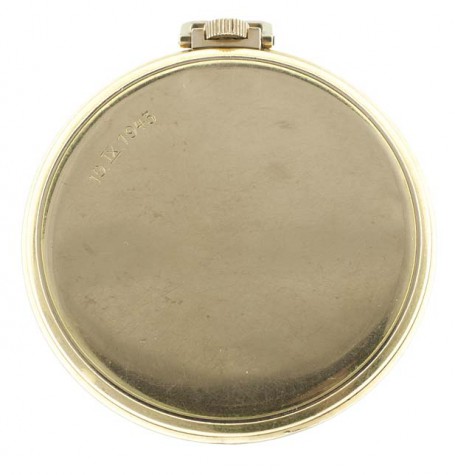 IWC pocket watch case back