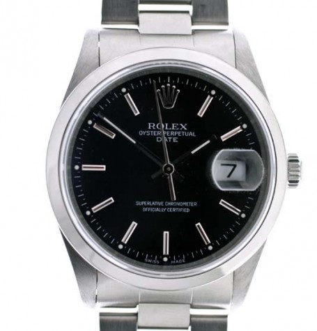 Rolex Oyster Perpetual Date black dial